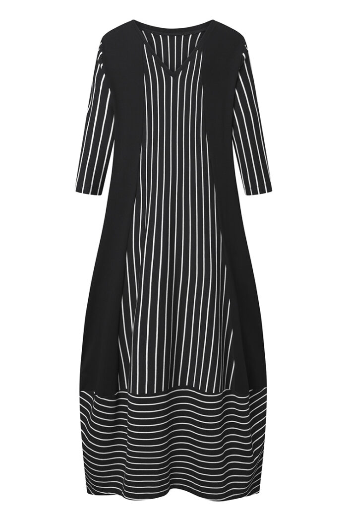 Stripe Jersey Maxi Dress (Elsewhere Brand) - Image 3