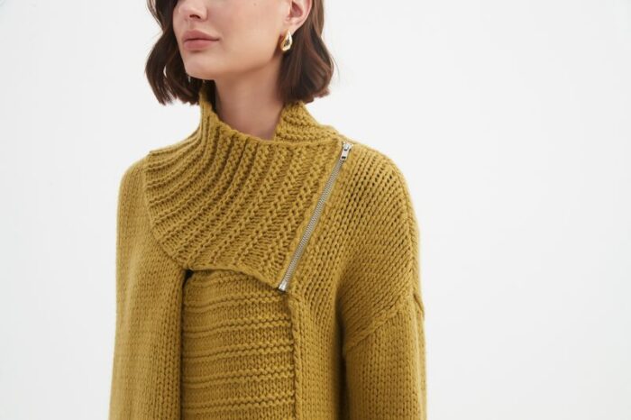Zip Collar Cardigan (Tirelli Brand) - Image 5
