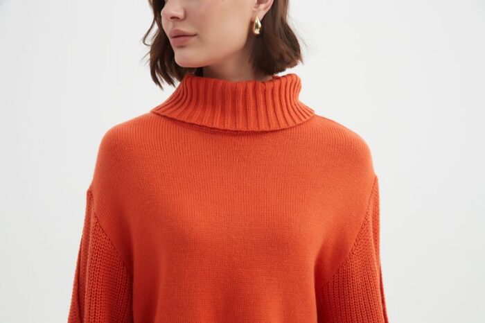 Balloon Sleeve Knit Sweater (Tirelli Brand) - Image 2