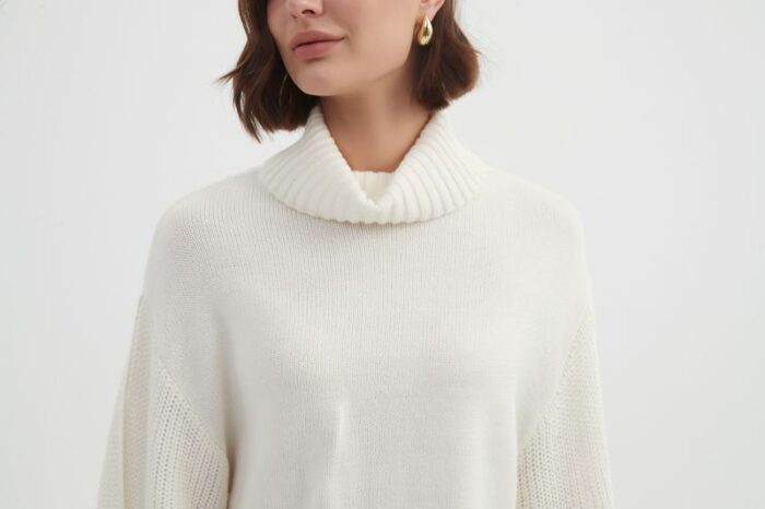 Balloon Sleeve Knit Sweater (Tirelli Brand) - Image 8