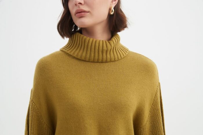 Balloon Sleeve Knit Sweater (Tirelli Brand) - Image 5