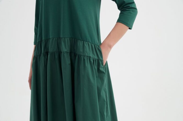 Drop Waist Combi Dress (Tirelli Brand) - Image 6