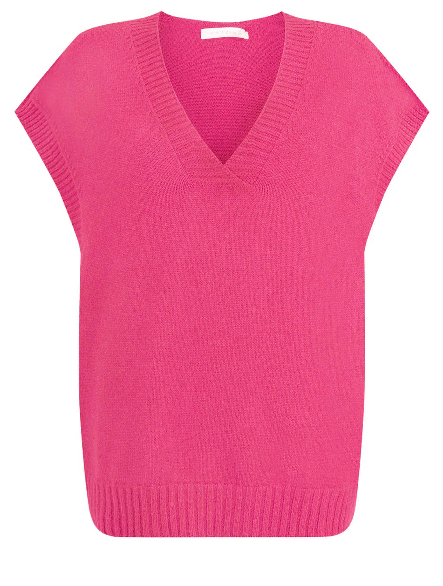 PIRIE V NECK EASY FIT KNITTED VEST (AMAZING BRAND) - Image 5