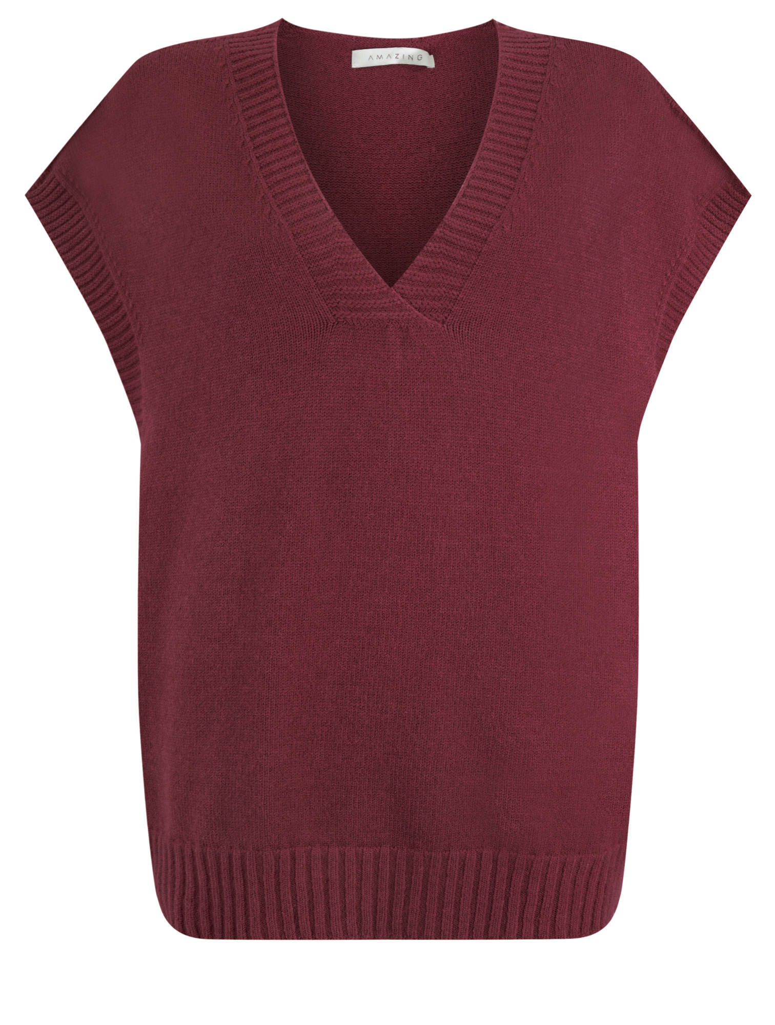 PIRIE V NECK EASY FIT KNITTED VEST (AMAZING BRAND) - Image 2