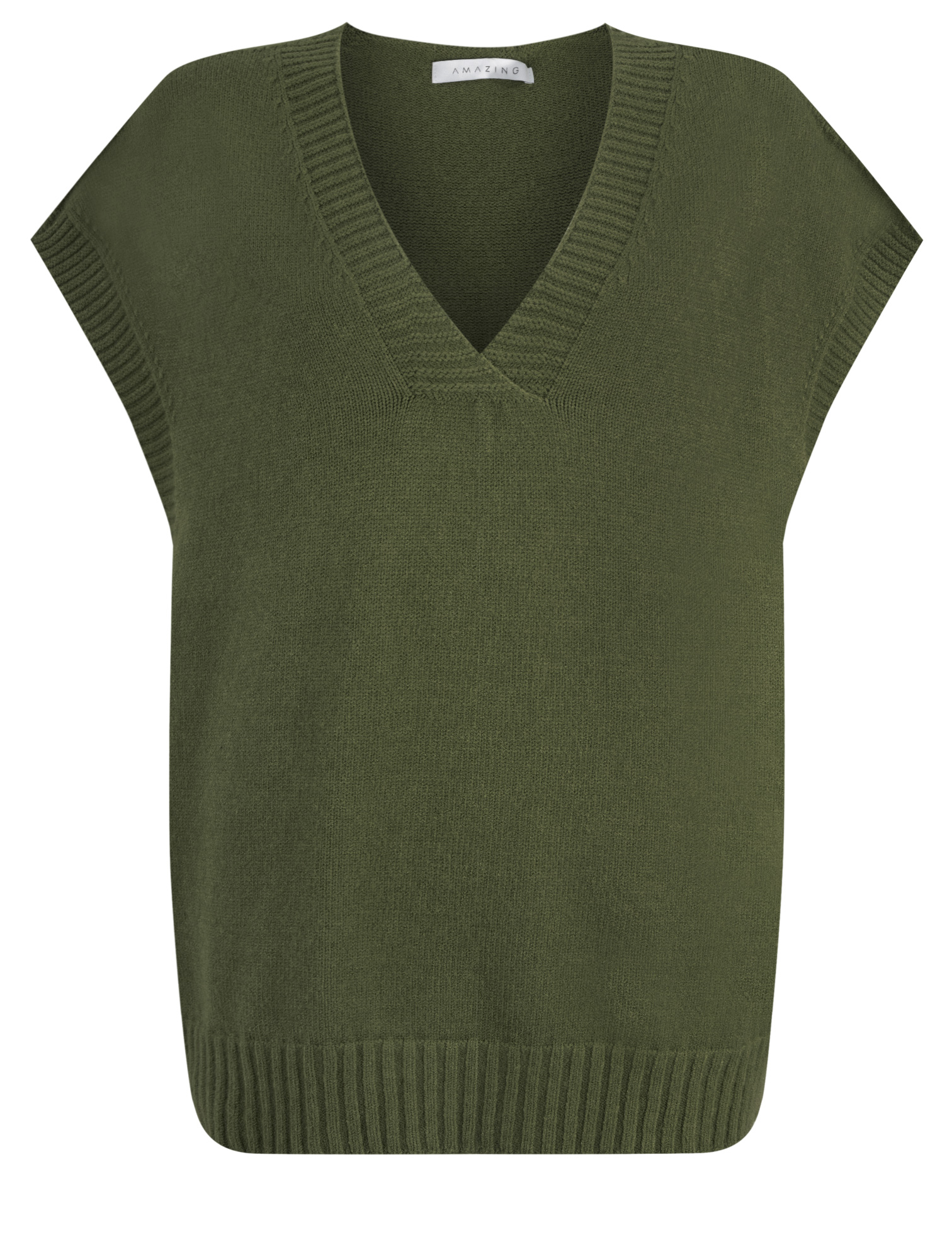 PIRIE V NECK EASY FIT KNITTED VEST (AMAZING BRAND) - Image 4