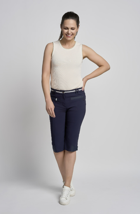 Bermuda with Waist Fastening & Hem Feature (Pinns Brand)