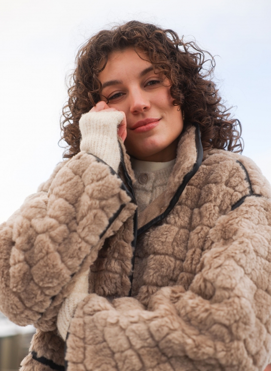 Long Faux-Fur Coat (Yest Brand)