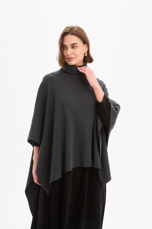 Asymmetrical Crossover Knit Wrap (Tirelli Brand)