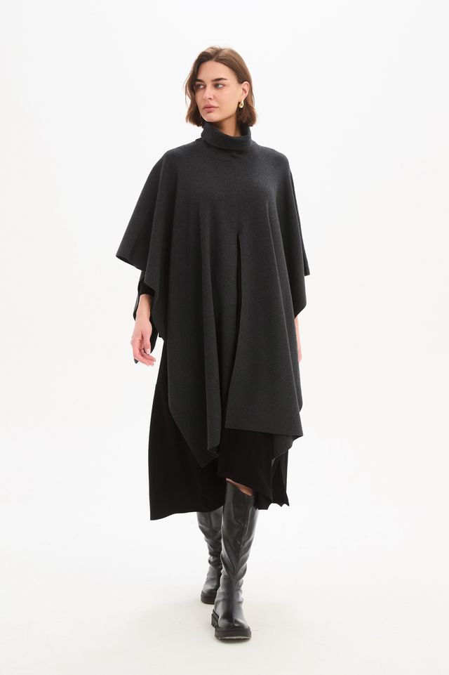 Asymmetrical Crossover Knit Wrap (Tirelli Brand) - Image 2