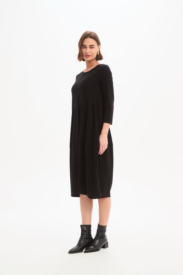 Diagonal Seam Knit Dress (Tirelli Brand) - Image 2