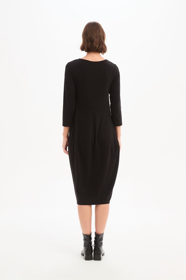 Diagonal Seam Knit Dress (Tirelli Brand) - Image 3