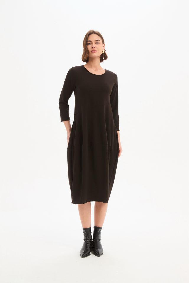 Diagonal Seam Knit Dress (Tirelli Brand) - Image 4