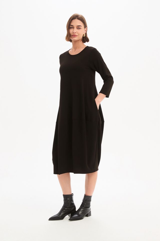 Diagonal Seam Knit Dress (Tirelli Brand) - Image 5