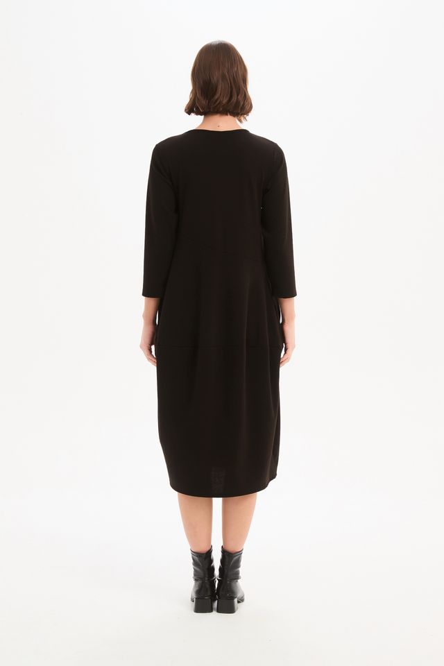 Diagonal Seam Knit Dress (Tirelli Brand) - Image 6