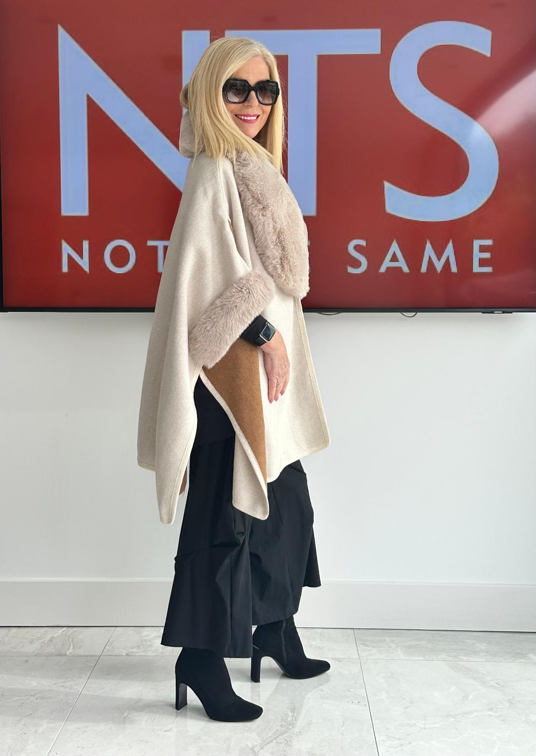 Faux Fur Winter Shawl (Pia Rossini Brand) - Image 2