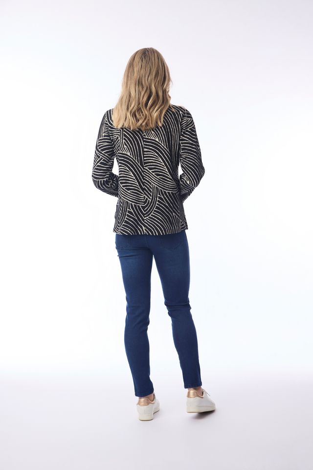 Top with Asymetric Neckline (Orientique Brand) - Image 3