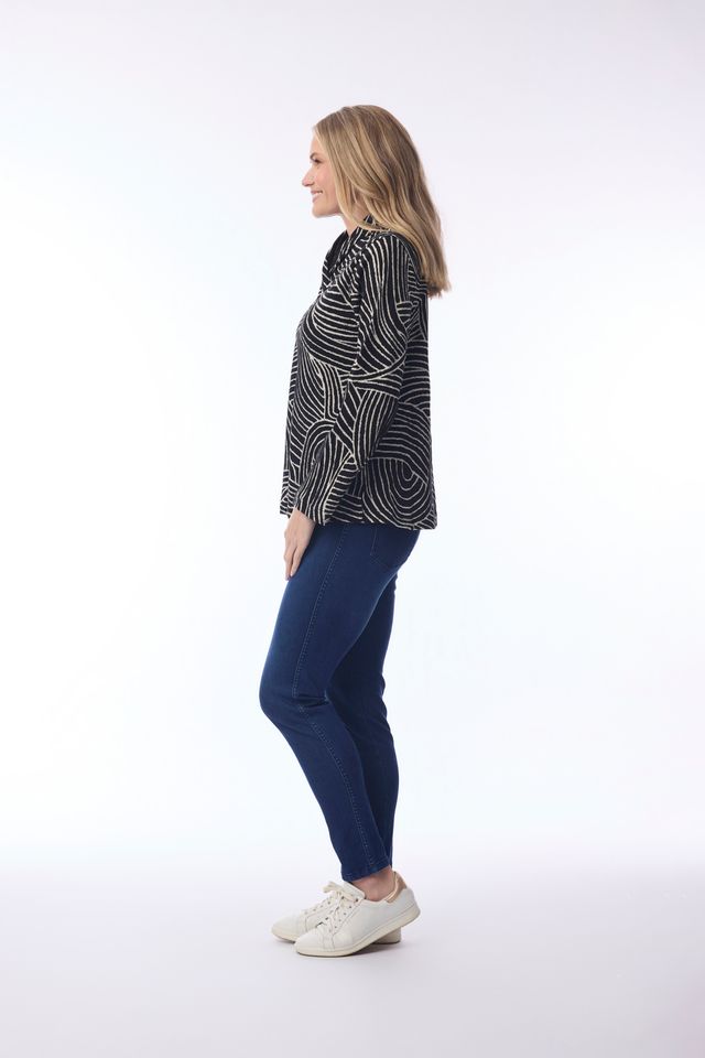 Top with Asymetric Neckline (Orientique Brand) - Image 2